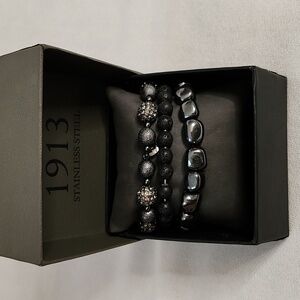 NWOT Set of Three  Unisex Stretch Bracelets